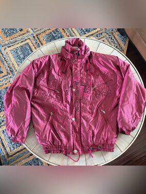 Vintage 80/90’s Reusch “Over Ground On The Snow” metallic Ski jacket - Mens L